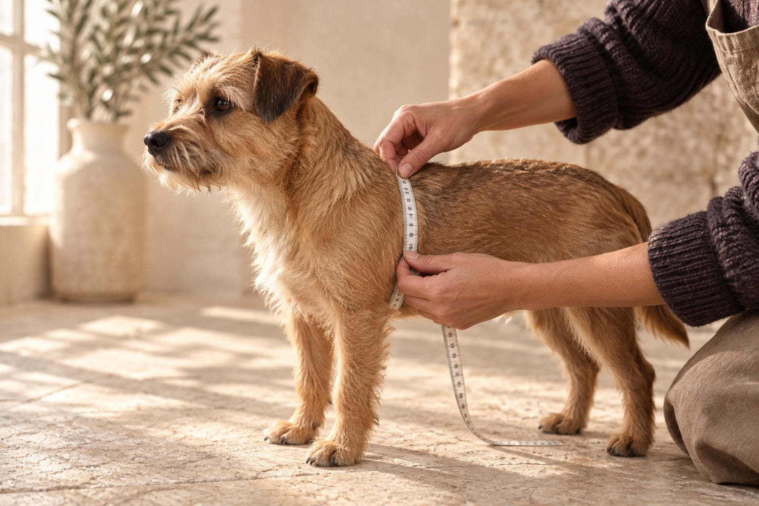 Mesurer le tour de poitrail d’un chien